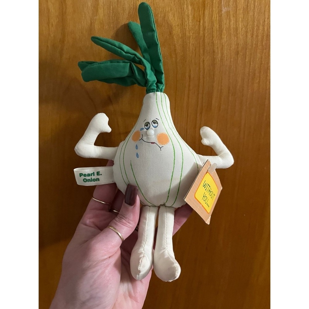 Vintage 1984 Hallmark Crazy Crop RARE Pearl E Onion 5" Plush